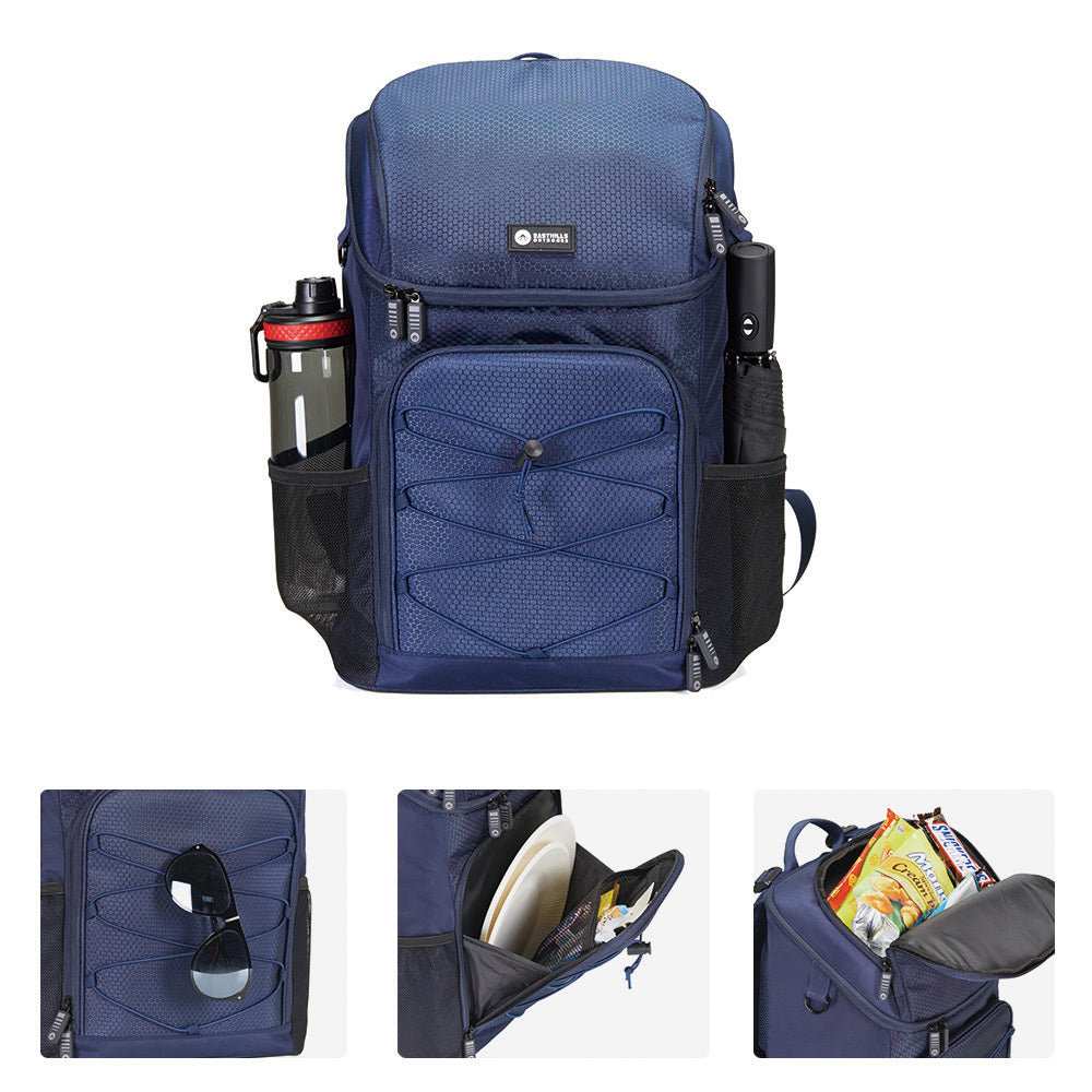 32 cans Backpack Cooler with Hip-Belt Straps
