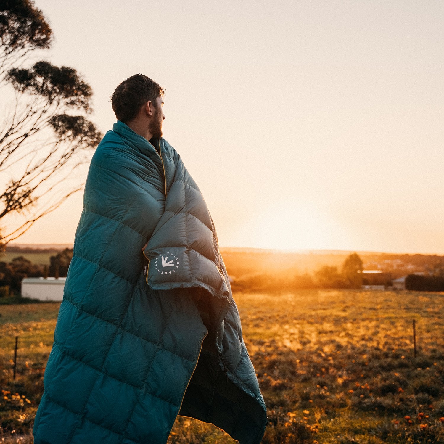 Synthetic Puffy Camping Blanket